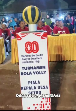 Turnamen Bola Voly Piala Kades Setro Gresik Sukses Digelar