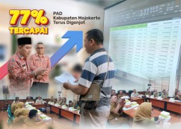 Luar Biasa, Proyeksi Realisasi PAD Kabupaten Mojokerto Capai 77 Persen di Triwulan III 