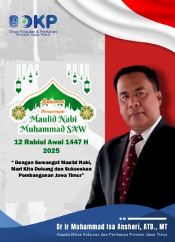 Dinas Kelautan dan Perikanan (DKP)  Provinsi Jatim Mengucapkan Selamat Memperingati Maulid Nabi Muhammad SAW 1447