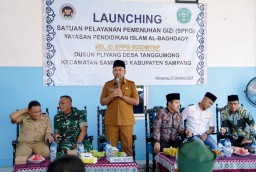 Wakil Bupati Sampang Hadiri Launching SPPG Al-Baghdady