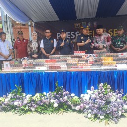 Bea Cukai Sidoarjo Bersinergi dengan Pemkot Mojokerto Musnahkan Hampir 5 Juta Batang Rokok Ilegal