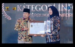 Lagi, Kota Mojokerto Raih Penghargaan Badan Publik Informatif, Skor Hampir Sempurna 99,45