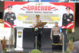 Polres Mojokerto Kota Gelar Serah Terima Jabatan dan Pengukuhan Jabatan