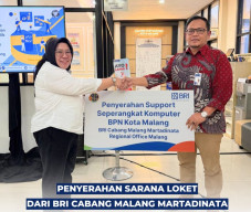 Kantor Pertanahan Kota Malang Terima Bantuan Perangkat Komputer dari BRI, Perkuat Pelayanan Publik