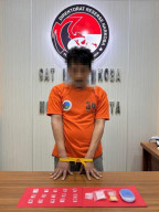 Satresnarkoba Polres Mojokerto Kota Amankan Residivis Narkoba di Prajuritkulon