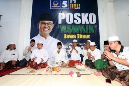 Kiai Nderesmo Surabaya Deklarasi Tim ASWAJA Dukung Anies Jadi Presiden RI