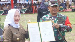 Bupati Anna Buka TMMD Ke-115 di Desa Sekaran Bojonegoro