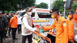 Pimpin Apel Siaga Bencana, Bupati Muhdlor Kerahkan Ratusan Personil Gabungan
