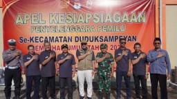 Gelar Apel Kesiapsiagaan Pemilu, Jajaran PPK Duduk Siap Sukseskan Pemilu 2024