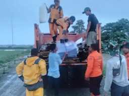 Gercep BPBD Bojonegoro Tangani Tanggul Jebol di Kedungprimpen Kanor