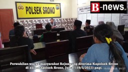 Ketua BPD Bersama Warga Rejoagung Gruduk Kantor Camat dan Polsek Srono