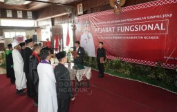 Kang Marhaen Lantik 420 Pejabat Publik di Lingkungan Pemkab Nganjuk