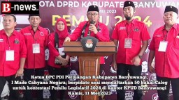 DPC PDIP Kabupaten Banyuwangi Resmi Daftarkan 50 Kader Terbaiknya ke KPUD
