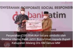Bank Jatim Bantu Renovasi 55 Toko Korban Kebakaran Pasar Bululawang