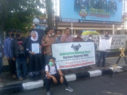 Korban Penipuan Investasi Bodong Grudug Mapolresta Kediri, Desak Polisi Tangkap Bos NMSI