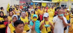 Semarak HUT ke 58 Partai Golkar Kota Blitar, Jalan Sehat Bersama Rakyat