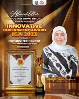 Pemprov Jatim Raih Penghargaan Provinsi Terinovatif di IGA 2023 Kemendagri