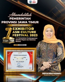 Jatim Masuk Top 7 Exhibitor ASN Culture Fest Tiga Tahun Berturut- turut