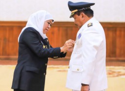 Ini Pesan Gubernur Khofifah Usai Lantik Bupati Nganjuk, Marhaen Djumadi