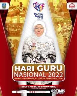 Momen Hari Guru Nasional, Gubernur Khofifah Pacu Semangat Guru Telurkan Inovasi untuk Peningkatan Kualitas Pendidikan