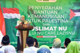 Ketua Muslimat NU Khofifah Indar Parawansa Imbau Seluruh Jajaran Muslimat NU Baca Qunut Nazilah Bagi Warga Palestina