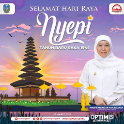 Peringatan Hari Raya Nyepi 2023, Gubernur Khofifah : Jadi Momentum Membangun Manusia Berkepribadian Dharma