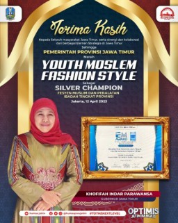 Raih Silver Champion IEM Regional Award 2023, Gubernur Khofifah Komitmen Dorong Fesyen Muslim Jadi Unggulan Ekonomi Kreatif Jatim