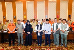 Rakor Percepatan Penanggulangan Bencana di Jatim Bersama Kepala BNPB RI