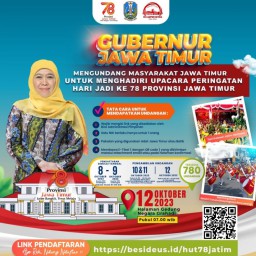 Ajak Masyarakat Meriahkan Upacara Peringatan Hari Jadi Ke 78 Prov Jatim, Gubernur Khofifah Siapkan 780 Undangan