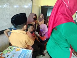 UPTD SDN Taman Sareh I Gelar Imunisasi Campak