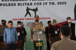 Pencak Silat Kapolres Cup 2022 Resmi Dibuka, Kapolres Blitar : Kami Siapkan Wadah Untuk Silaturahmi Para Pesilat