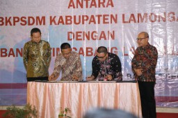 Bank Jatim Lakukan Kerjasama dengan BKPSDM Lamongan