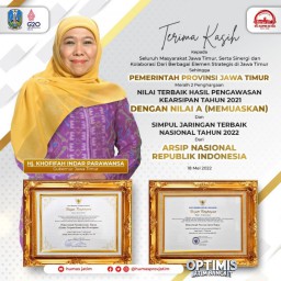 Jatim Raih Dua Penghargaan dari Arsip Nasional, Ini Kata Khofifah