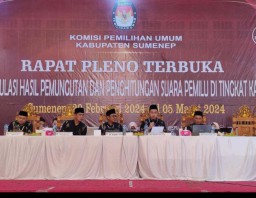 KPU Sumenep Gelar Rekapitulasi Hasil Suara Pemilu