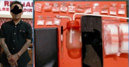 Kurir Narkoba Asal Mojoroto Dibekuk Satreskoba Polres Kediri