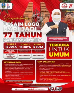 Pemprov Jatim Gelar Sayembara Desain Logo Hari Jadi Provinsi Jatim ke-77