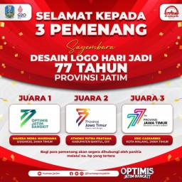 Warga Sidoarjo Juara Lomba Desain Logo Hari Jadi Provinsi Jatim Ke 77