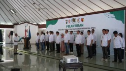 Pelantikan Pengurus PWI Bojonegoro, Yazid: Siap Berkolaborasi dengan Pemkab Bojonegoro