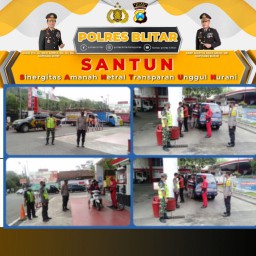 Polsek Selorejo Giat Pengamanan di SPBU Saat Penyesuaian Harga BBM