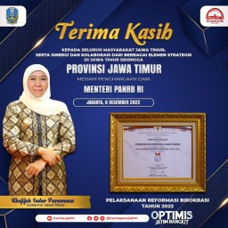 Pertama Kali Indeks Reformasi Birokrasi Pemprov Jatim Raih Predikat A