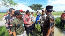 Wabup Datang, Polemik Saluran Irigasi Antar Dua Desa Tuntas