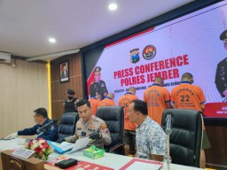 Polres Jember Bekuk 5 Pengedar Narkoba