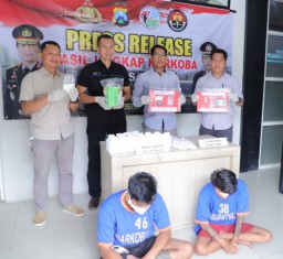 Polres Kediri Amankan Pengedar Narkotika Antar Pulau