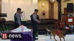 Amankan Misa Paskah, Polisi Sterilisasi Gereja Banyuwangi