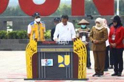 Bendungan Semantok Nganjuk Diresmikan Presiden Joko Widodo, Gubernur Khofifah Optimis Akan Semakin Meningkatkan Produktivitas Pertanian Jatim