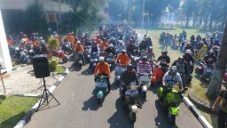 Wali Kota Kediri Abdullah Abu Bakar Keliling Kota Bareng Scooterist