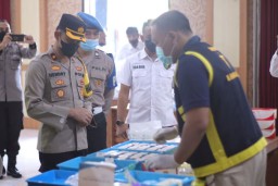 Antisipasi Penyalahgunaan Narkoba, Anggota Polres Kediri Dites Urine