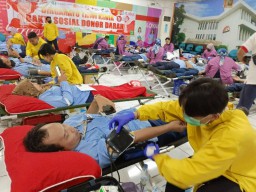 Rayakan HUT ke 51 Tahun 2023, Pabrik Tjiwi Kimia Gelar Donor Darah