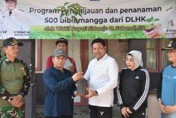 Wabup Subandi Lakukan Gerakan Tanam Bibit Pohon Mangga di Desa Pabean