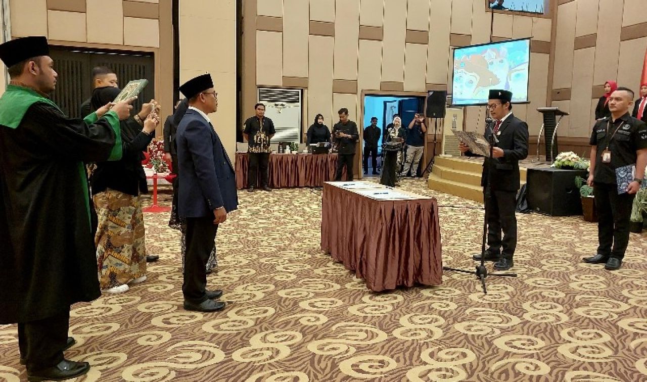 Pelantikan panwascam tingkat kecamatan se Kabupaten Bojonegoro. (Ist)